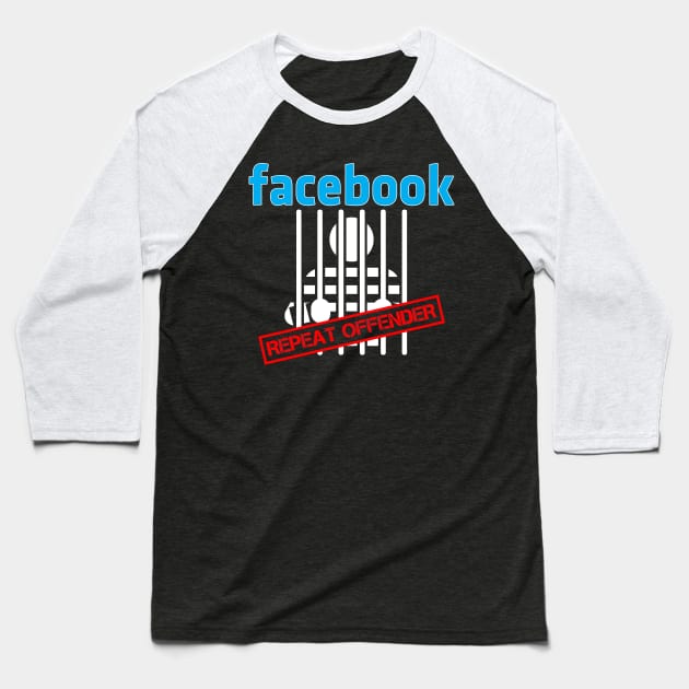 FB Jail Baseball T-Shirt by Wooly Bear Designs